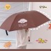 可愛小熊摺疊雨傘 黑膠遮陽防曬傘 小狗晴雨傘 方便攜帶雨傘