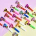 糖果色派對吹捲 小喇叭道具 多色吹捲 口哨 生日派對塑膠玩具 10入裝