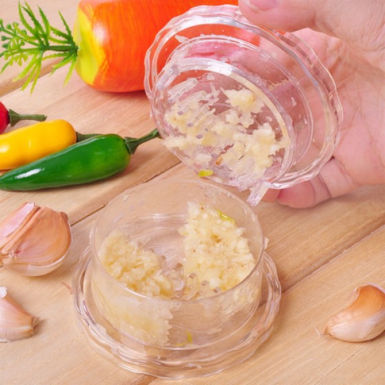 透明磨蒜盒 壓蒜器 蒜泥器 薑泥器 廚房好幫手