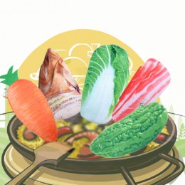 農場蔬菜筆袋 創意趣味學生文具袋 收納袋 鉛筆盒
