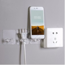 無痕電源線掛勾 插頭收納掛勾 電源插頭掛勾 手機充電架