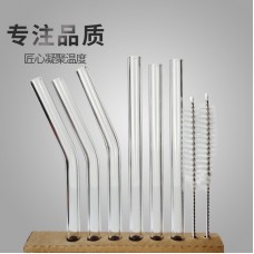 環保玻璃吸管組 透明玻璃吸管8件組 送禮必備耐熱玻璃吸管組