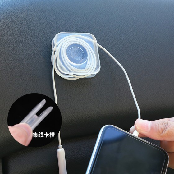 無痕魔力隨手貼 集線器 多功能車用手機支架 多用途雙面黏貼收納架