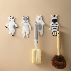 可愛動物造型掛勾 動物造型PVC矽膠掛鉤 創字造型可彎曲掛勾