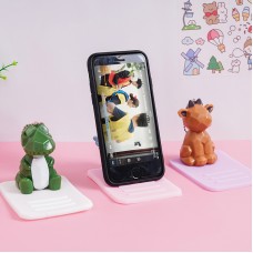 幾何動物手機支架 多功能可調式手機支架 可愛動物造型支架