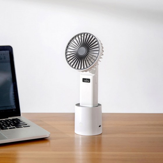 手持搖擺風扇 創意USB充電風扇 辦公居家必備桌面小風扇 LCD顯示電量 手持搖擺風扇 創意USB充電風扇 辦公居家必備桌面小風扇 LCD顯示電量