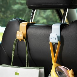 可愛造型車用椅背掛勾 多功能支架 車內整理收納掛勾 車用掛勾 2個裝